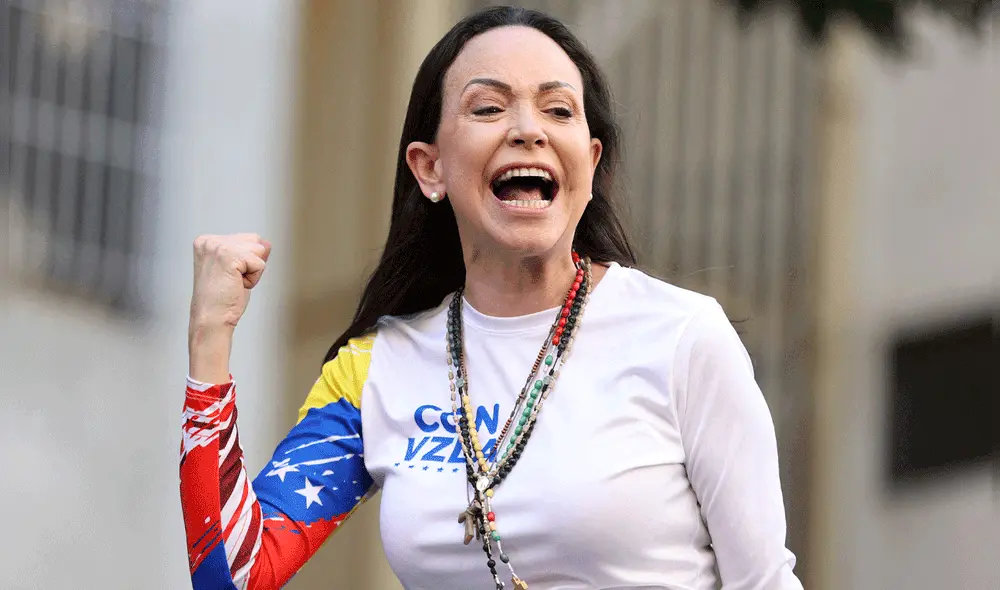 Machado tuvo una emotiva reacción tras ganar el Nobel de la Paz.