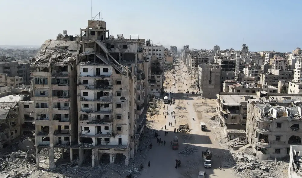 Vista aérea de Ciudad de Gaza.