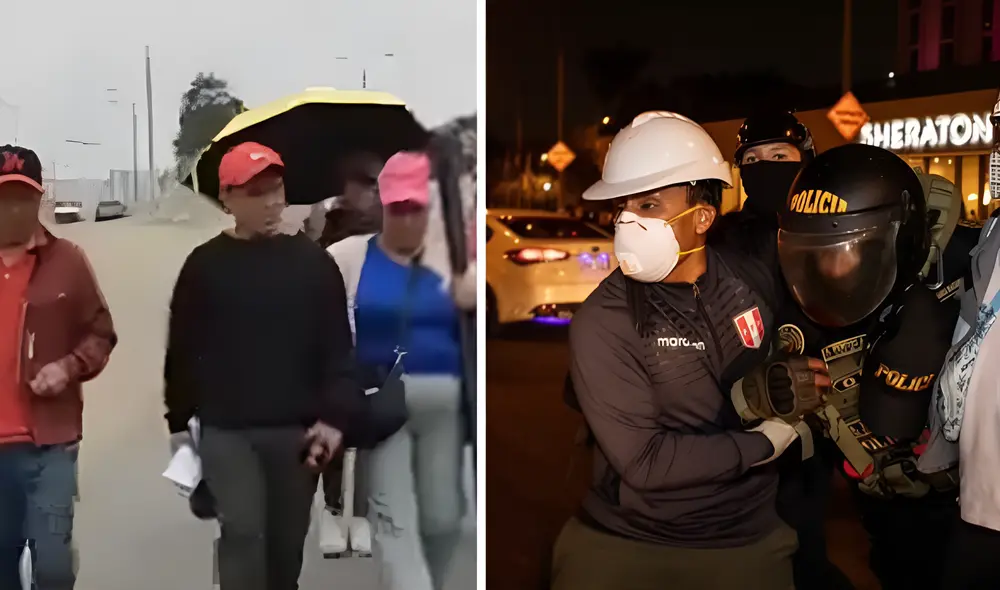 Samuel Rodríguez fue puesto en libertad. Joven fue detenido tras asistir a marcha contra el Gobierno. Foto: composición LR