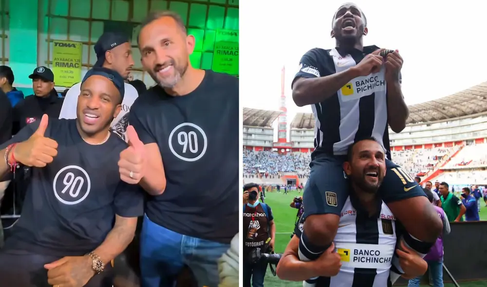 Farfán y Barcos se reencontraron en un evento deportivo. Foto: composición LR/ difusión