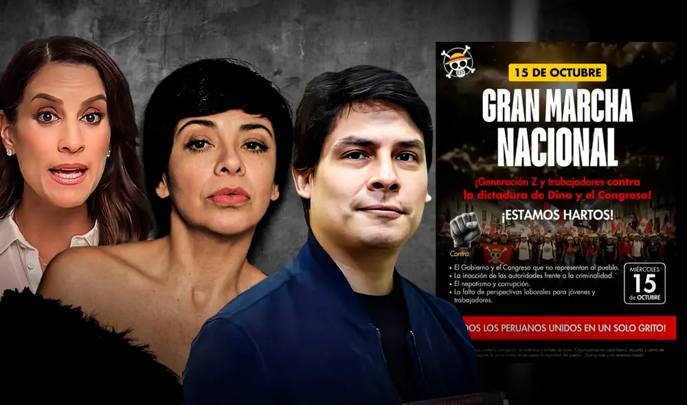 María Pía Copello, Tatiana Astengo y otras figuras públicas anunciaron que marcharán este 15 de octubre. Foto: composición LR María Pía Copello, Tatiana Astengo y otras figuras públicas anunciaron que marcharán este 15 de octubre. Foto: composición LR