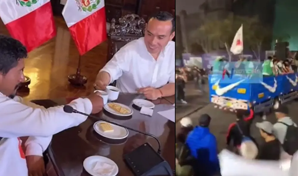 Alcalde de Pataz tomándose un café con José Jerí