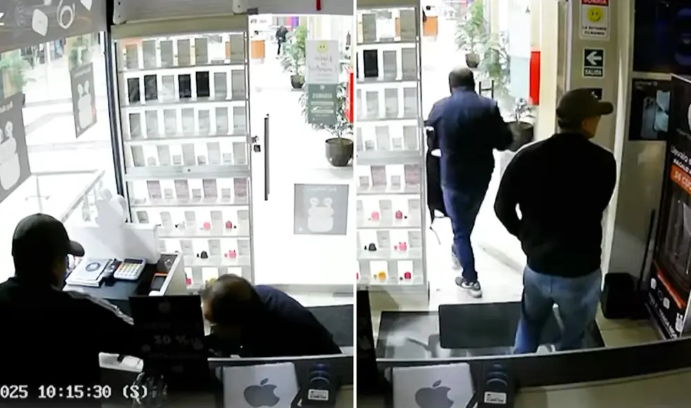 Se registró robo en local de celulares en La Victoria. Foto: Composición LR/24 Horas