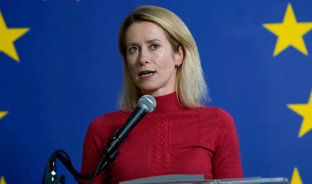 Kaja Kallas se reunió en Kiev con el ministro ucraniano de Relaciones Exteriores, Andrii Sibiga.