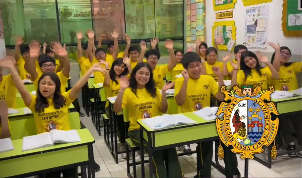 Todo un salón de colegio de San Juan de Miraflores logra ingresar a la UNMSM