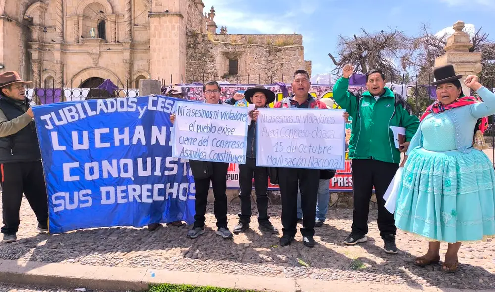Puneños enfatizaron que no reconocen a José Jerí como el presidente de la República.
