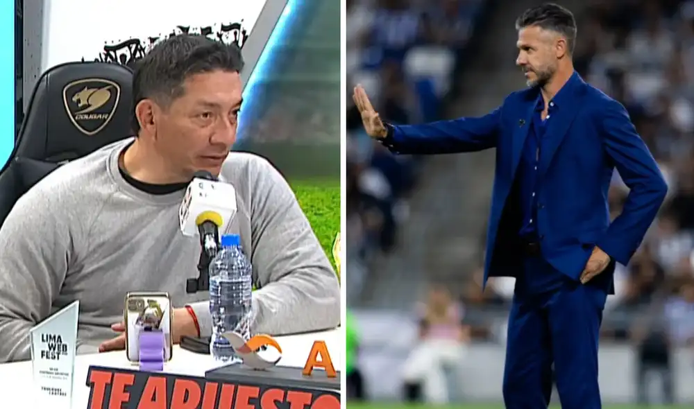 Carlos Galván se refirió a la posibilidad de que Martín Demichelis sea DT de Perú. Foto: composición LR/captura de A Presión/Martín Demichelis