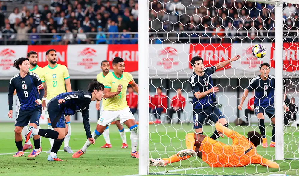 Japón le remontó el partido a Brasil en un lapso de 20 minutos. Foto: JFA Japón le remontó el partido a Brasil en un lapso de 20 minutos. Foto: JFA