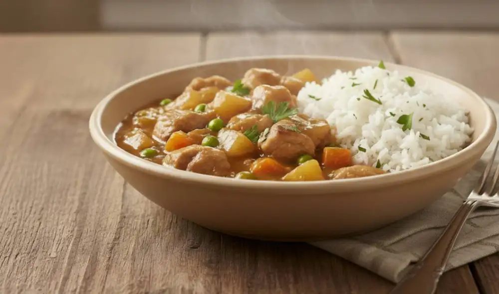 Receta para preparar estofado de pollo | Foto: Gemini