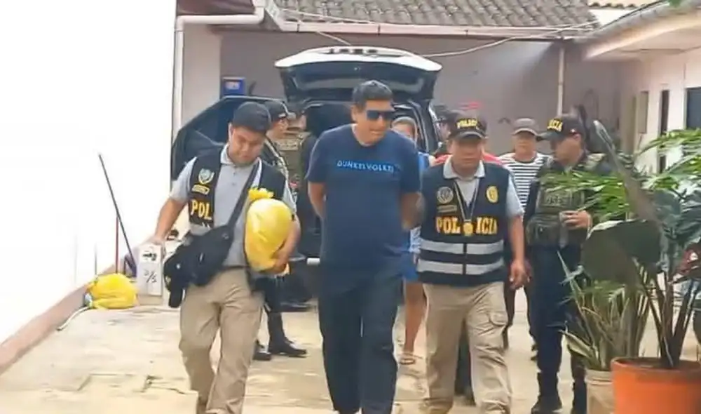 Policía detenido por sus compañeros en la región San Martín.