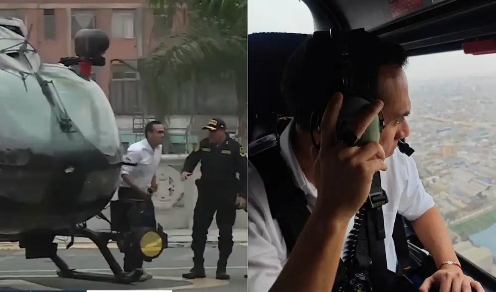 José Jerí sobrevoló el Centro de Lima en helicóptero para "supervisar" las movilizaciones. Foto: Composición/LR José Jerí sobrevoló el Centro de Lima en helicóptero para "supervisar" las movilizaciones. Foto: Composición/LR