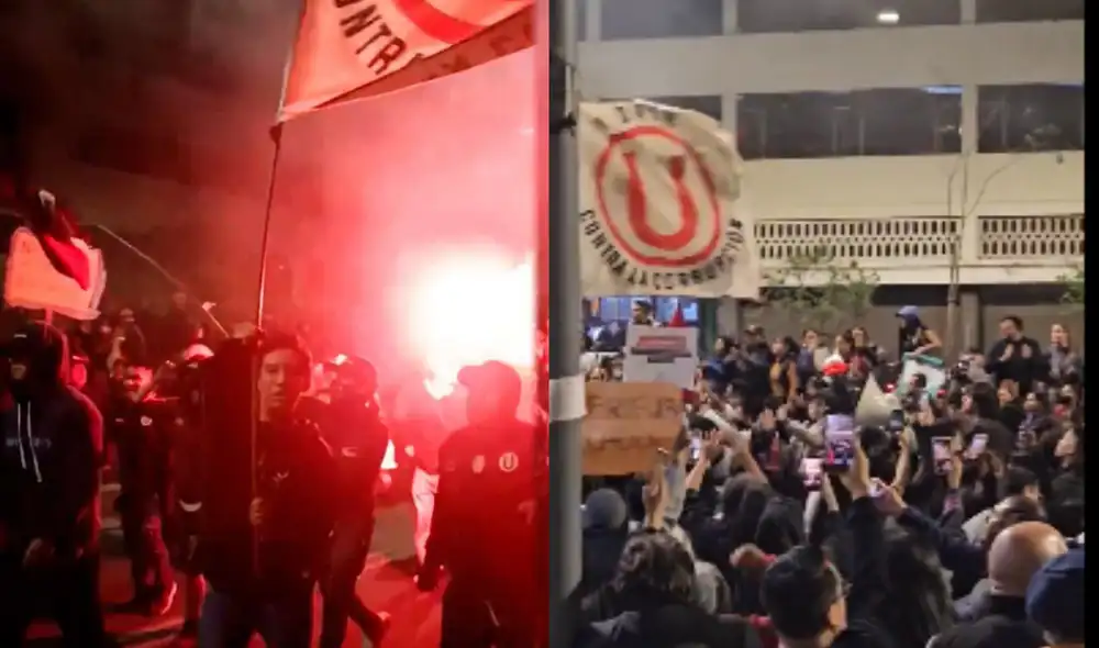 Hinchas del equipo de fútbol de Ate llegaron a las manifestaciones para sumarse a las protestas. Foto: Composición/LR