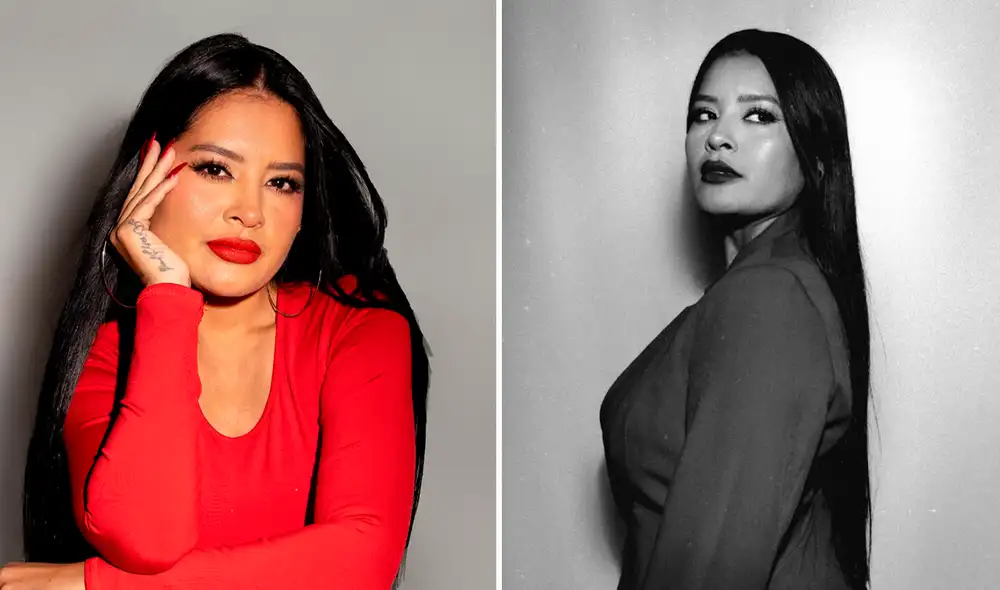 Carolina Jaramillo estuvo presente en la marcha nacional del 15 de octubre. Foto: Composición LR/Instagram.