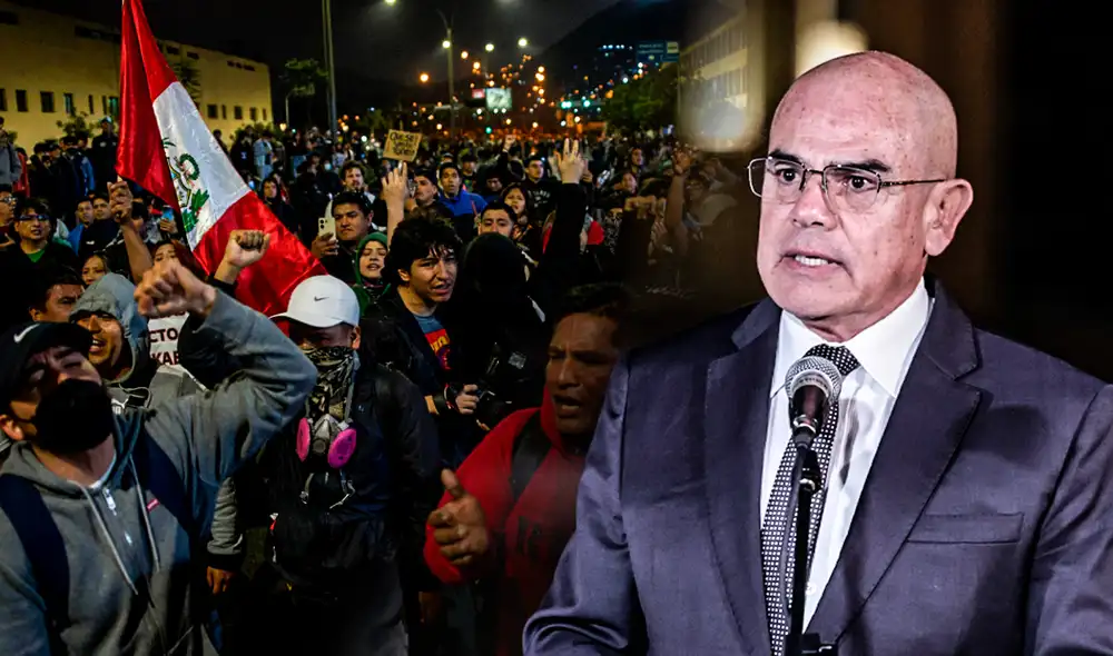 Ernesto Álvarez vuelve a criminalizar marchas del 15 de octubre. Foto: composición LR