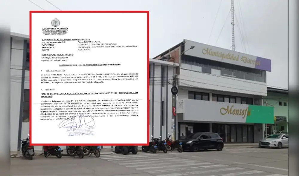 Municipalidad de Monsefú en la mira de a Fiscalía.