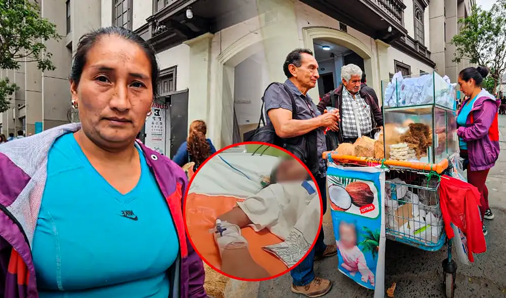 Madre de niña herida por lacrimógena denuncia que PNP no la dejó salir. Foto: composición LR