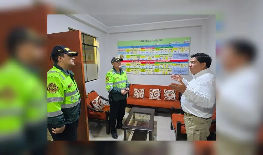 Ministro del Interior visita comisarías de Puente Piedra y Carabayllo. Foto: Mininter