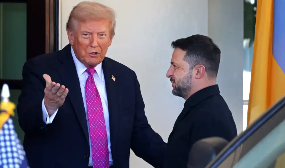 Donald Trump recibió al presidente de Ucrania, Volodímir Zelenski, en la Casa Blanca. Donald Trump recibió al presidente de Ucrania, Volodímir Zelenski, en la Casa Blanca.