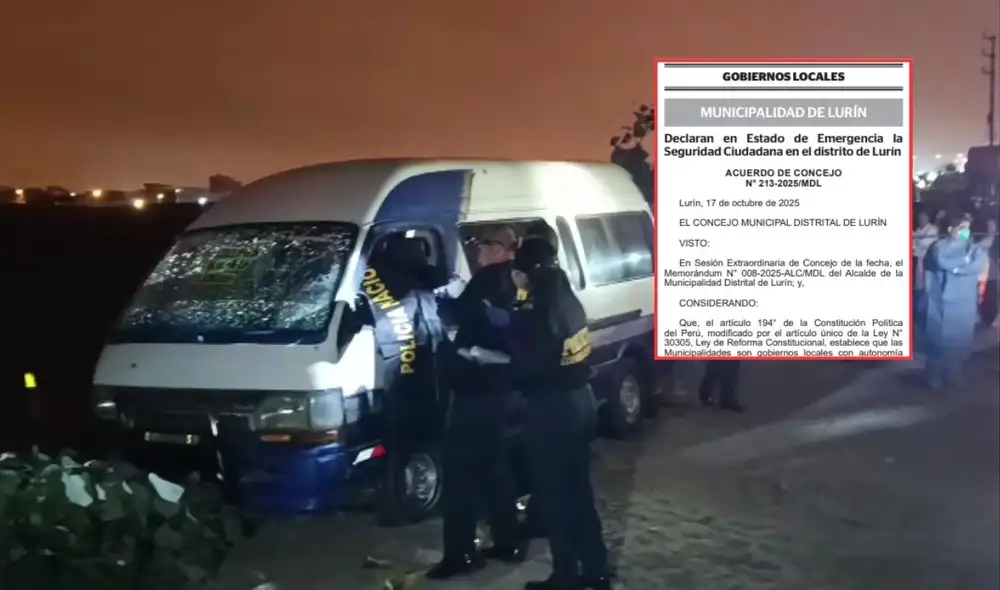 Municipalidad de Lurín exige al Gobierno tomar medidas inmediatas contra inseguridad en el transporte público.