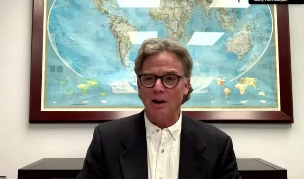 Pierre Manigault se presentó mediante una videollamada.