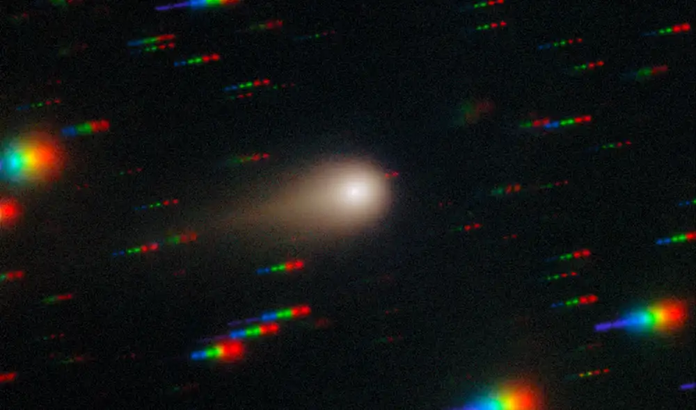 El cometa interestelar 3I/ATLAS es objeto de estudio desde varios observatorios, esta vez fue capturado desde Marte. Foto: NOIRLab/NSF/AURA
