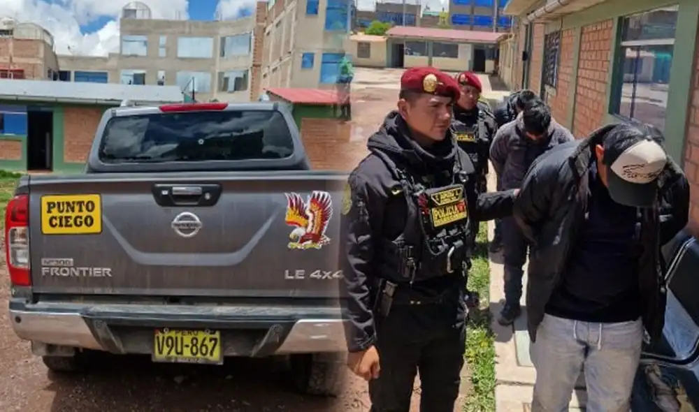Detenidos fueron puestos a disposición de Areincri Juliaca. Foto: PNP.
