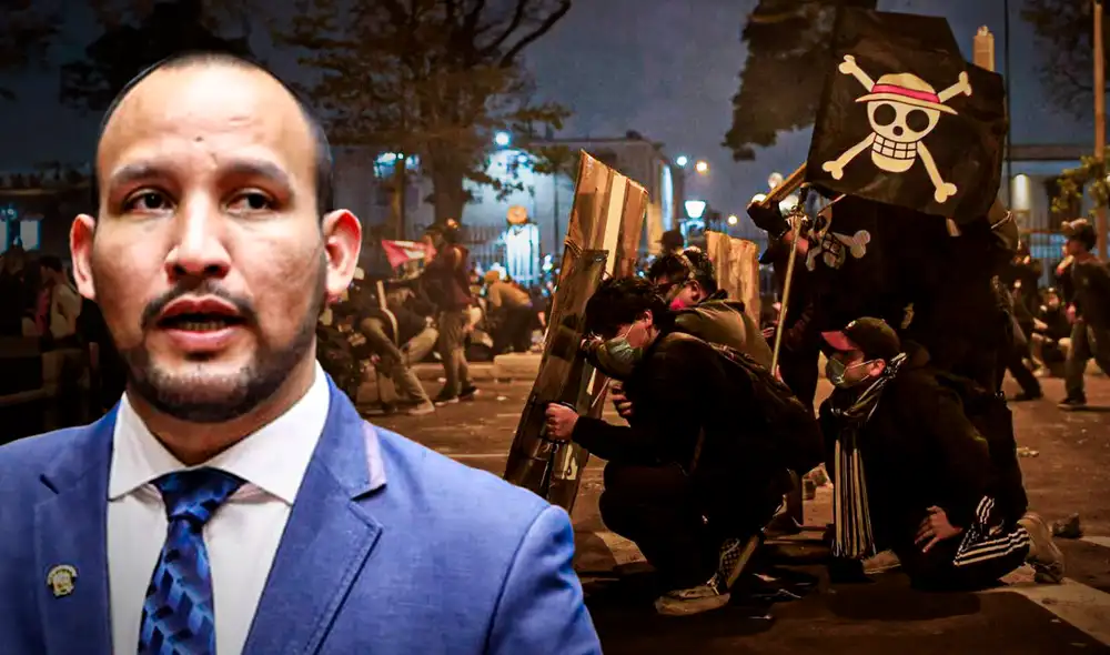 Muñante apunta a quienes “azuzaron” la marcha pese al asesinato de Trvko. Foto: composición LR Muñante apunta a quienes “azuzaron” la marcha pese al asesinato de Trvko. Foto: composición LR