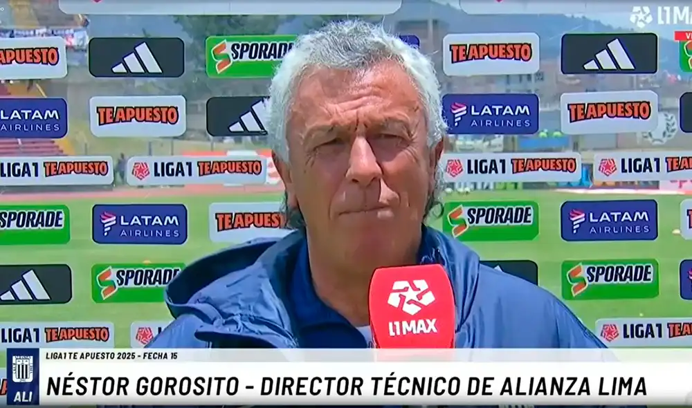 Néstor Gorosito llegó a Alianza Lima este 2025. Foto: captura de L1 Max.