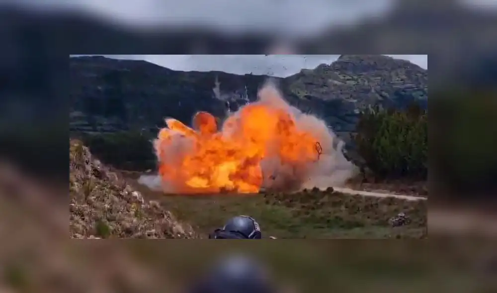 Campamentos y socavones destruidos en Cajamarca.