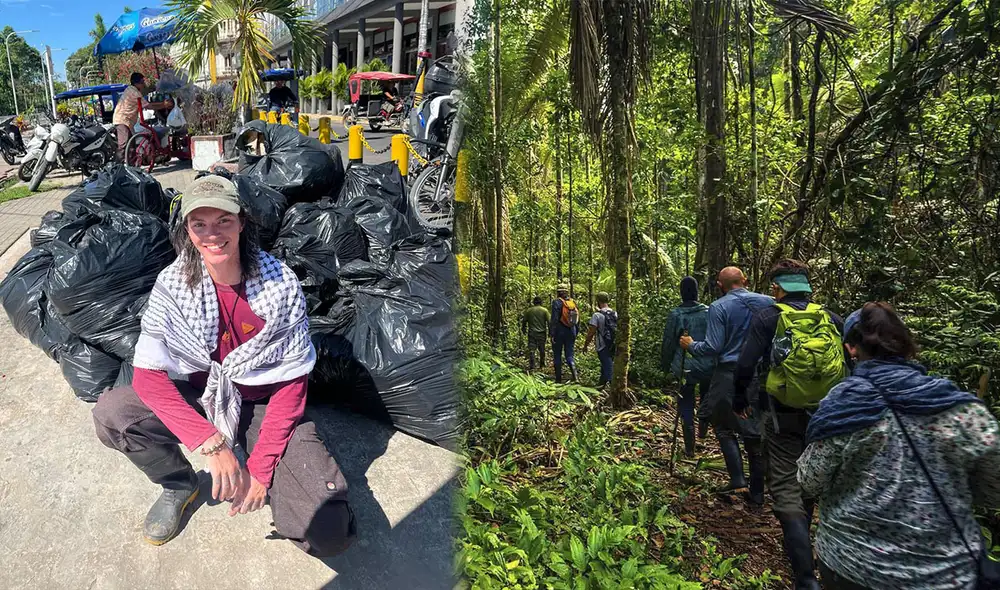 Raymond Parker promueve el reciclaje y la conciencia ambiental en la Amazonía peruana.