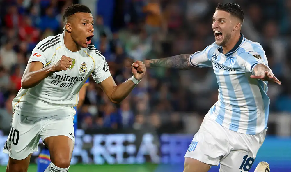 Real Madrid y Racing serán algunos de los clubes que jueguen hoy, miércoles 22 de octubre. Foto: composición LR/AFP