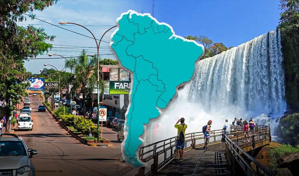 Esta ciudad de América Latina destaca por su ubicación fronteriza y por albergar una de las maravillas naturales del mundo.