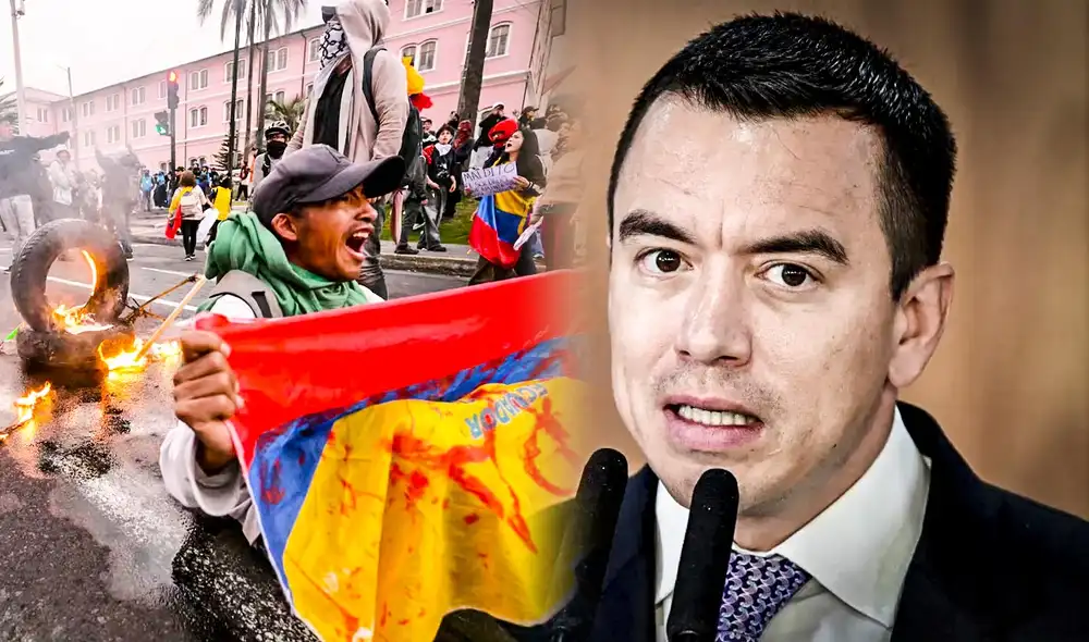 El anuncio de Daniel Noboa surgue luego de que la Confederación de Nacionalidades Indígenas (Conaie) finaliza el paro nacional tras la represión del Gobierno. Foto: composición LR/AFP El anuncio de Daniel Noboa surgue luego de que la Confederación de Nacionalidades Indígenas (Conaie) finaliza el paro nacional tras la represión del Gobierno. Foto: composición LR/AFP