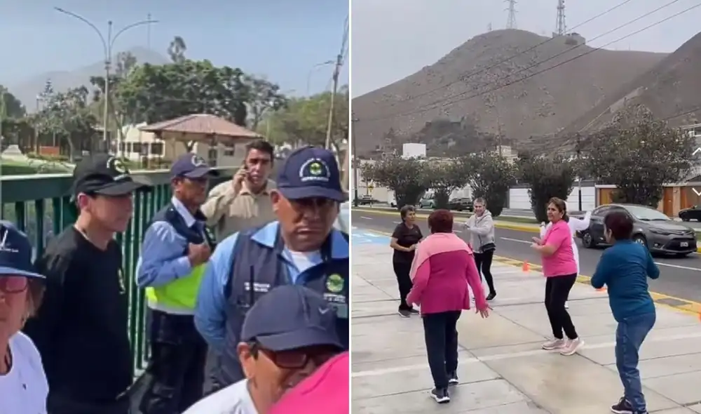 Adultos mayores de La Molina denuncian intervención policial durante ejercicios en la vía pública Adultos mayores de La Molina denuncian intervención policial durante ejercicios en la vía pública