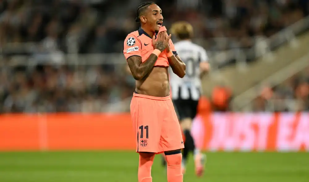 Raphinha quedó descartado para enfrentar al Real Madrid