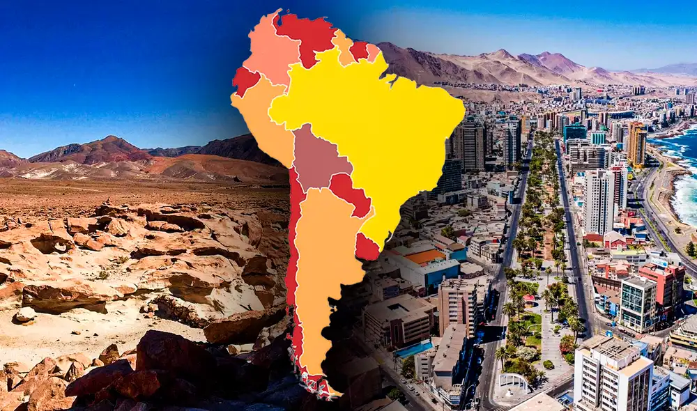 Antofagasta se destaca como pionero en América Latina al ser la primera ciudad en depender completamente del agua desalinizada. Foto: Composición LR Antofagasta se destaca como pionero en América Latina al ser la primera ciudad en depender completamente del agua desalinizada. Foto: Composición LR
