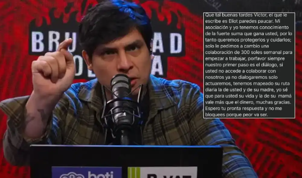 El periodista denunció amenazas de extorsión en su contra. Foto: Composición/LR