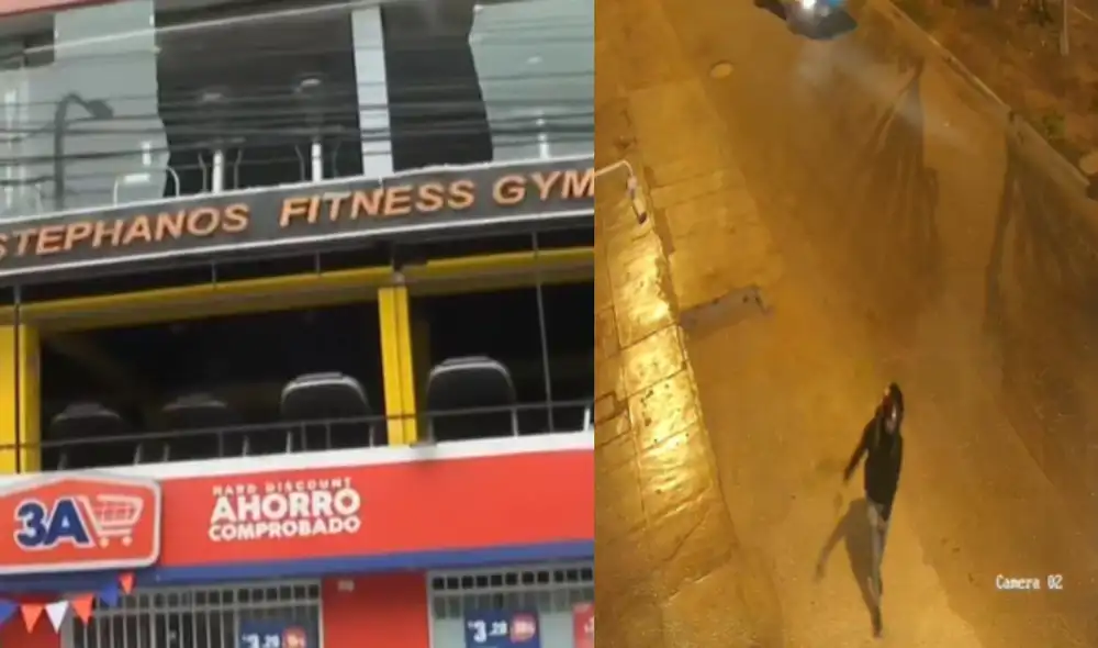 Un extorsionador grabó el momento exacto en que atentaba contra un gimnasio en el distrito de San Martín de Porres.
