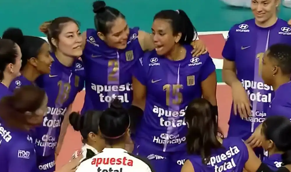 Alianza Lima ganó a River Plate en la Noche Blanquiazul de Vóley 2025. Foto: América TV