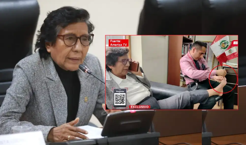 Lucinda Vásquez: captan a asesor de congresista cortándole las uñas de los pies en horario laboral Lucinda Vásquez: captan a asesor de congresista cortándole las uñas de los pies en horario laboral