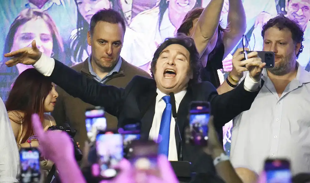 El presidente Javier Milei celebra un gran triunfo en las elecciones legislativas 2025. Foto: AFP El presidente Javier Milei celebra un gran triunfo en las elecciones legislativas 2025. Foto: AFP