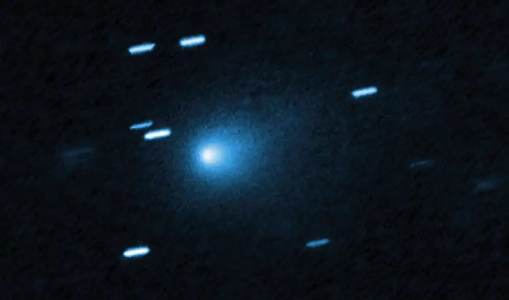 El cometa interestelar 3I/ATLAS tomada por el Telescopio Espacial Hubble tomada el 24 de julio de 2025. Foto: NASA El cometa interestelar 3I/ATLAS tomada por el Telescopio Espacial Hubble tomada el 24 de julio de 2025. Foto: NASA