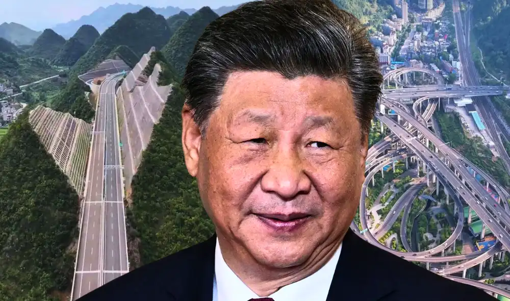 Ingenieros de China cortan montañas por la mitad para construir autopistas modernas. Foto: Composición LR