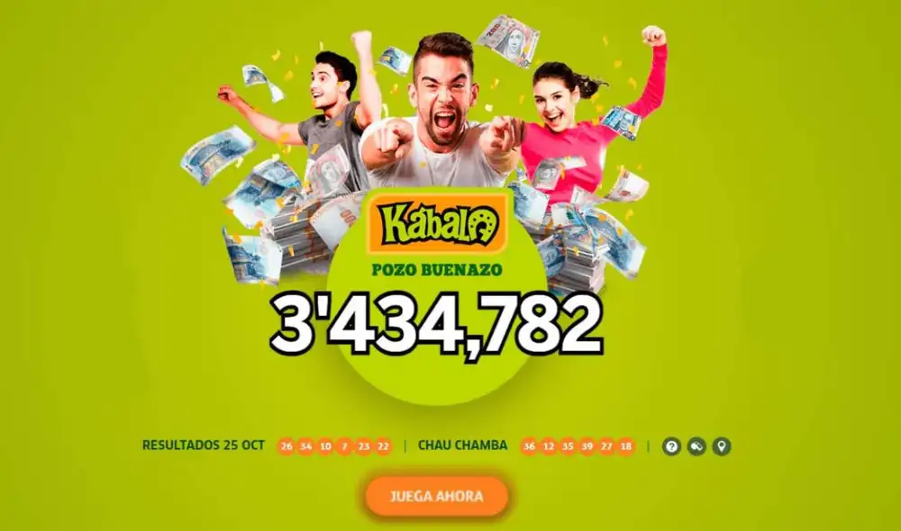 Sorteo de la Kábala en vivo hoy 28 de octubre 2025.