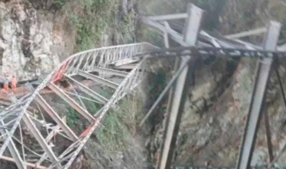 colapsa puente modular en el vraem colapsa puente modular en el vraem