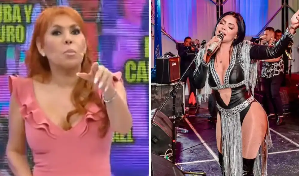 La conductora se pronunció luego de ver una imágenes del último show de Franco. Foto: Composición LR La conductora se pronunció luego de ver una imágenes del último show de Franco. Foto: Composición LR