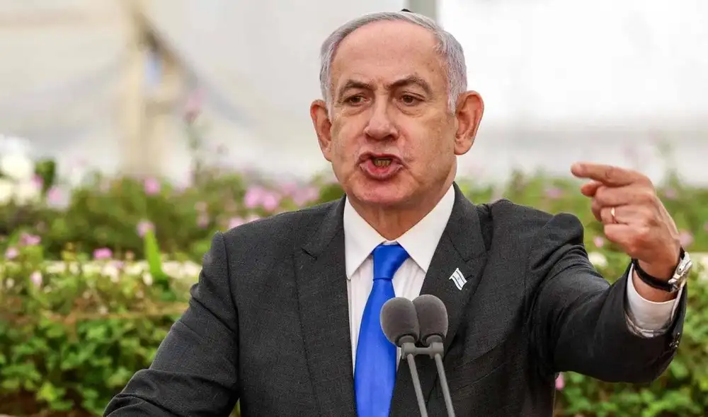 Benjamin Netanyahu, ordenó al ejército realizar intensos ataques en la Franja de Gaza. Foto: AFP
