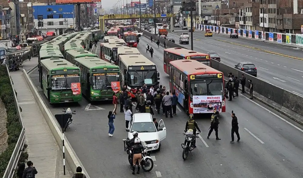 Paro de transporte en Lima y Callao por ola de inseguridad