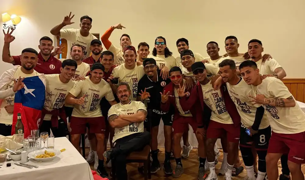 Universitario se corono tricampeón del fútbol peruano tras vencer a ADT. Foto: Universitario Universitario se corono tricampeón del fútbol peruano tras vencer a ADT. Foto: Universitario