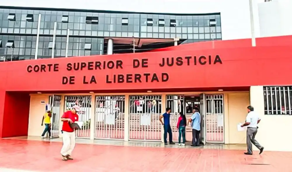 Corte de Justicia de La Libertad brinda comunicado. Fuente: Difusión.
